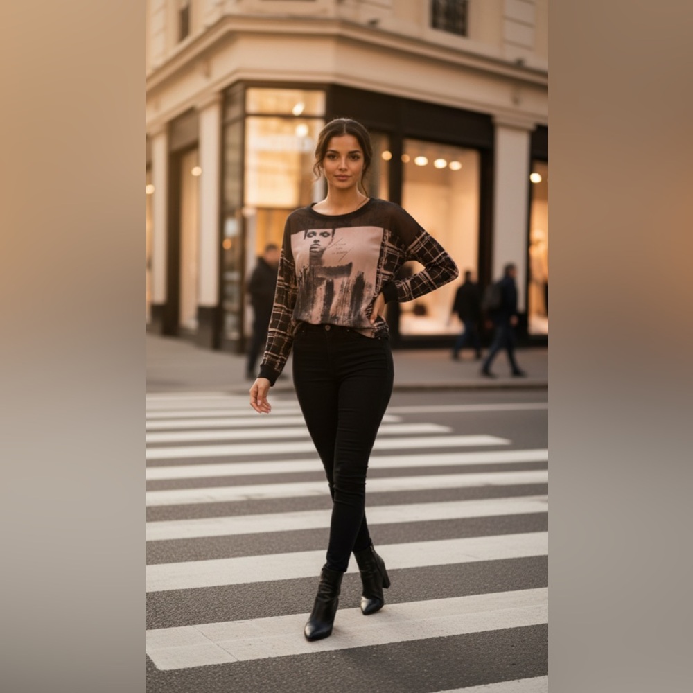Fransa Long Sleeve Blouse